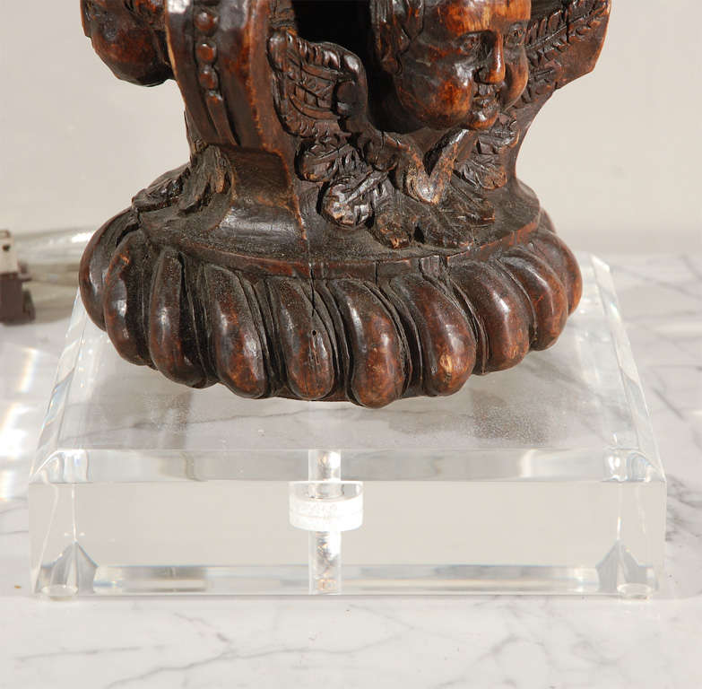 18th C Lamp Made From an Authentic Article