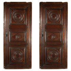 Pair of Jacobean Corner Cabinets
