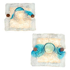 Venini 1970s Glass Sconces 12