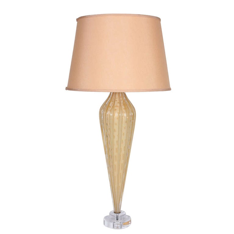 Italian 1940s Murano Glass Lamp For Sale