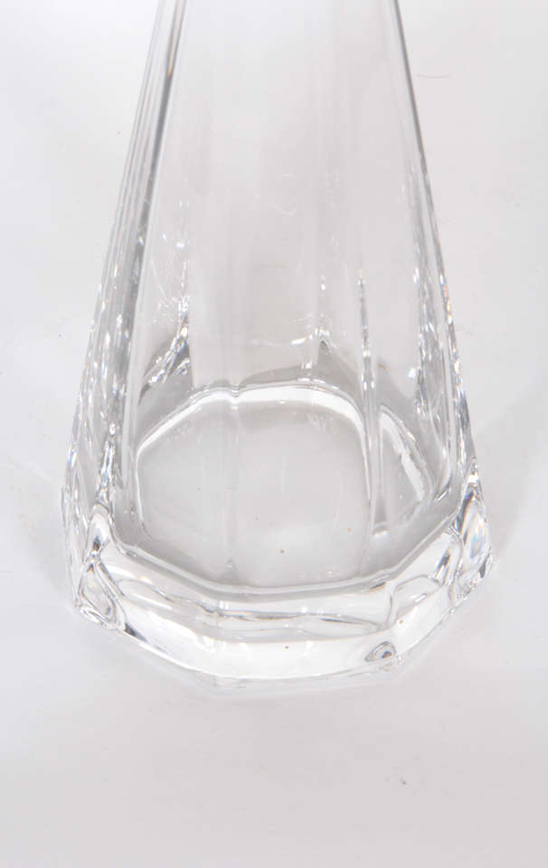 French Crystal Carafe In Excellent Condition In Buchanan, NY
