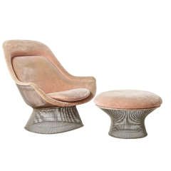 Warren Platner Lounge Chair & Ottoman