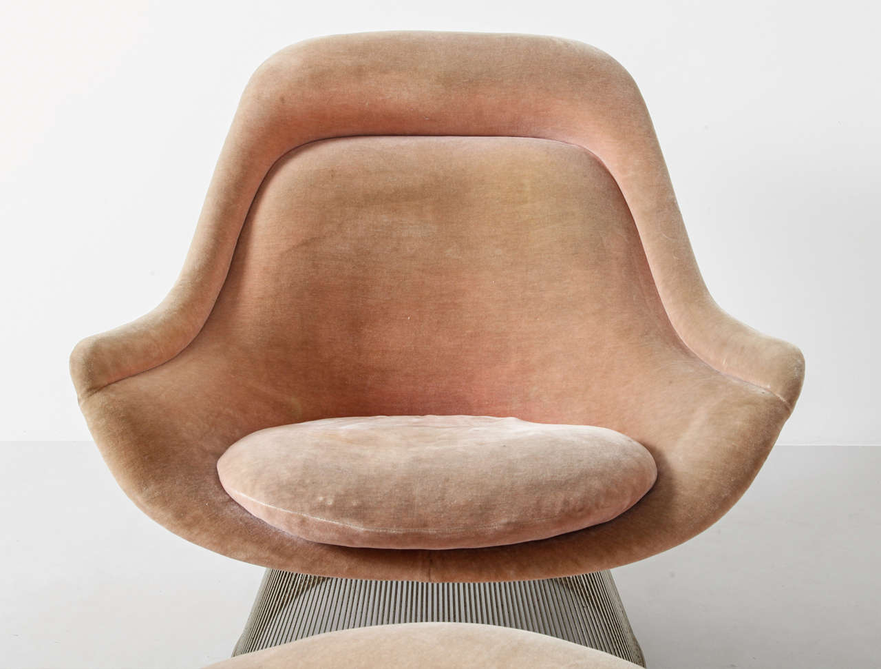 American Warren Platner Lounge Chair & Ottoman