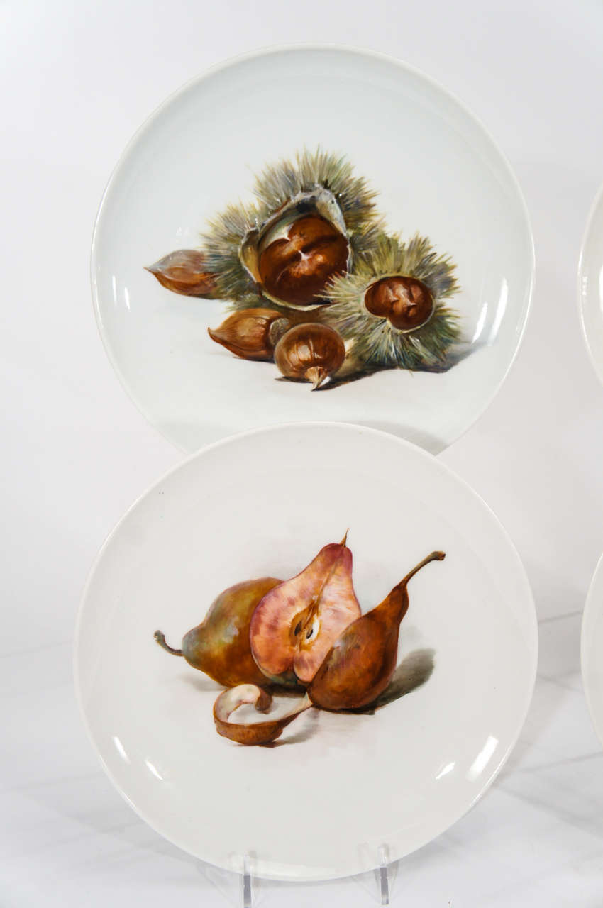kpm porcelain fruit plates