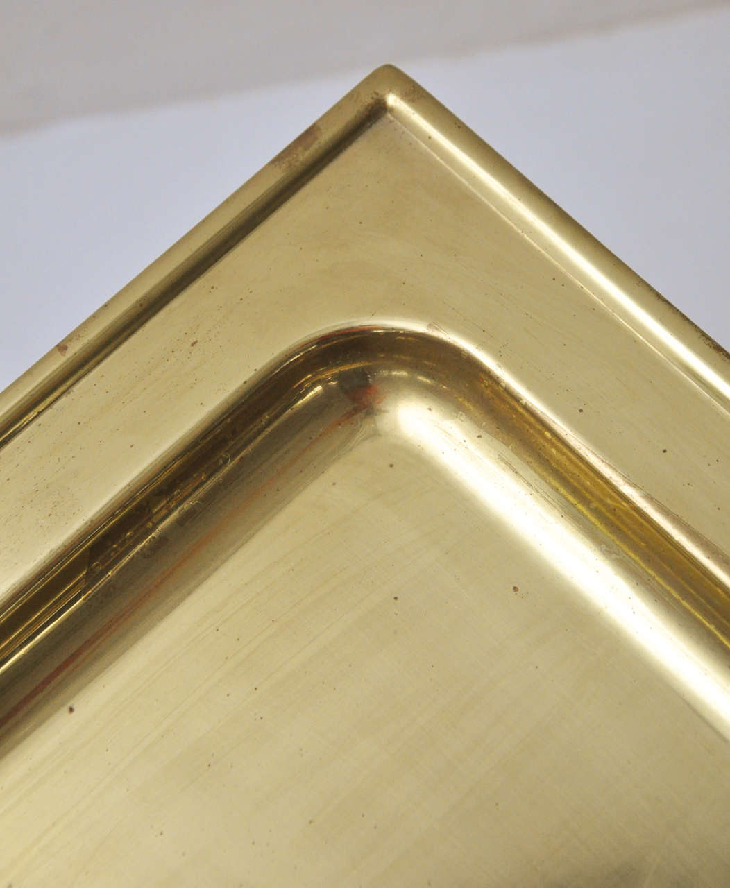 Mid-20th Century Italian Brass Tray Side Tables