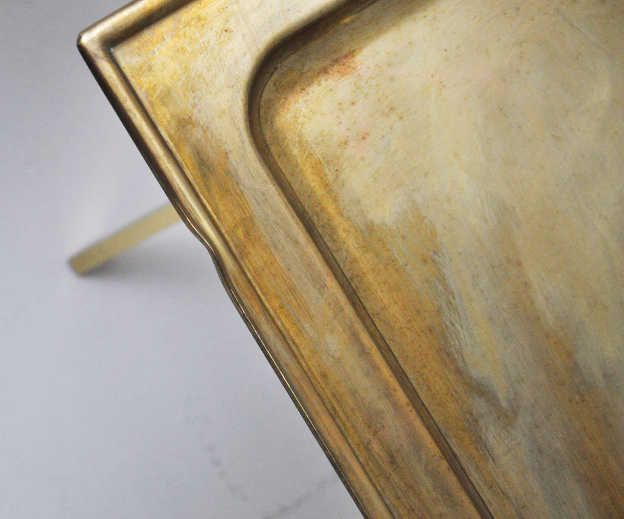Italian Brass Tray Side Tables 2