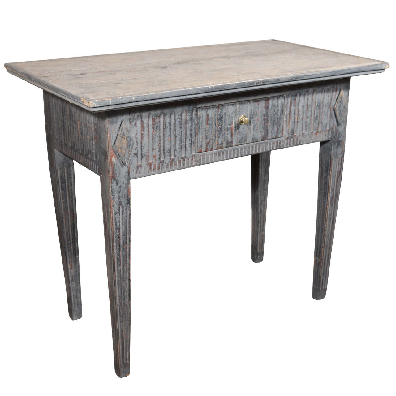 Charming Painted Side Table from Sweden For Sale