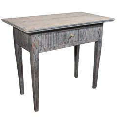 Charming Painted Side Table from Sweden