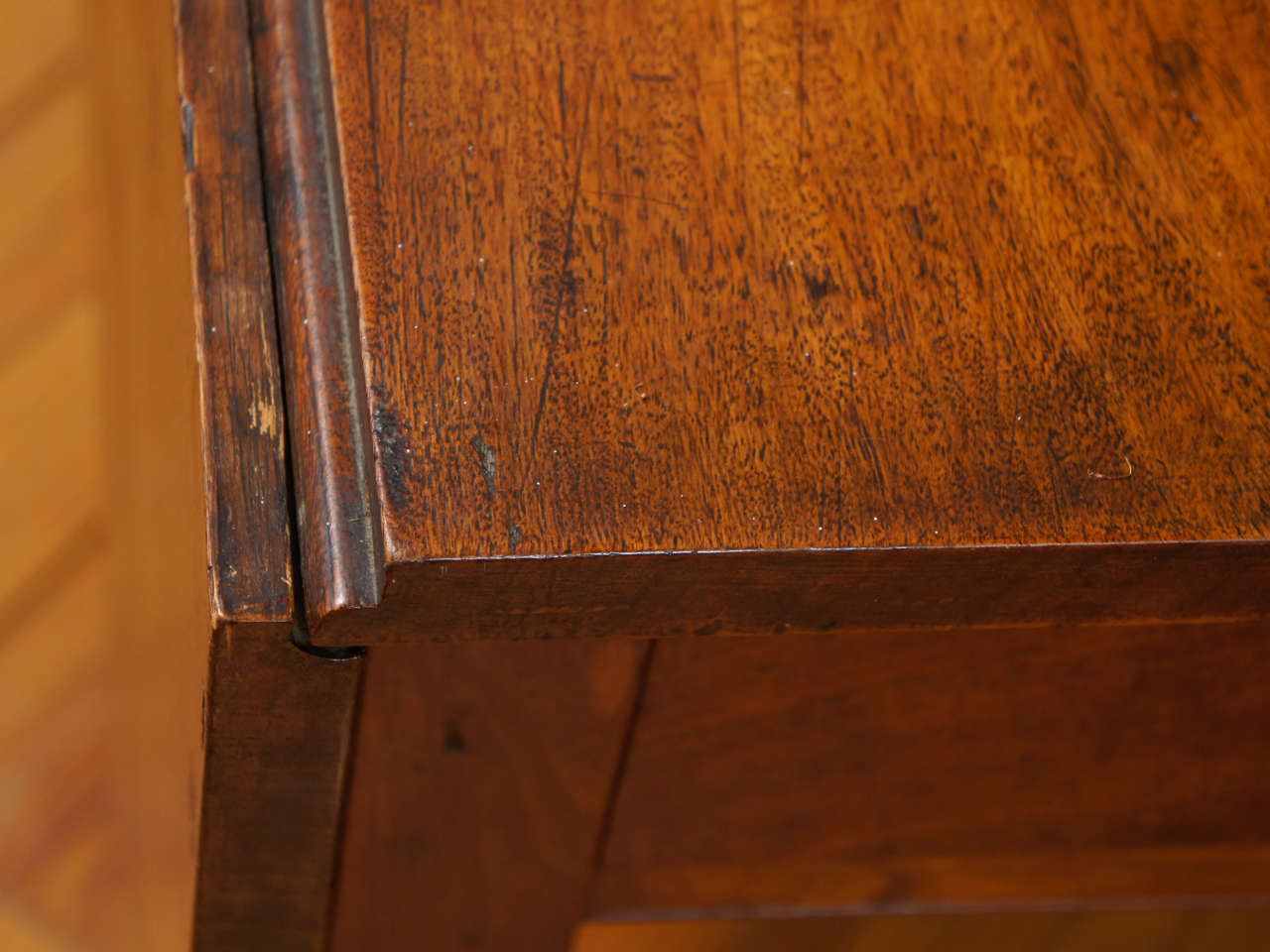 Early period American Cherry Drop Leaf Table, with drawer 2