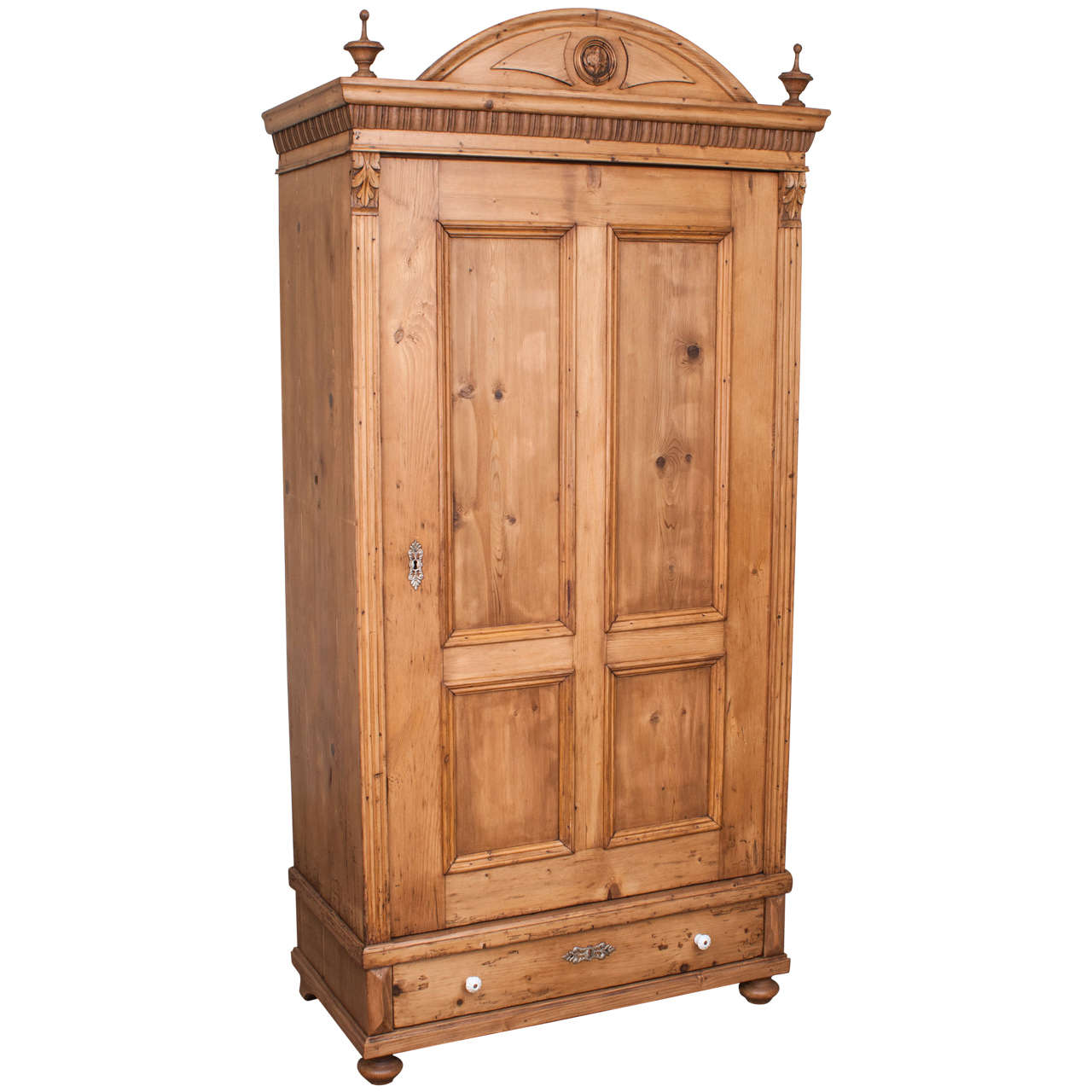 Pine One Door Armoire at 1stDibs