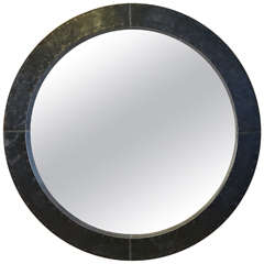 Convex Mirror in a Blackened Zinc Frame