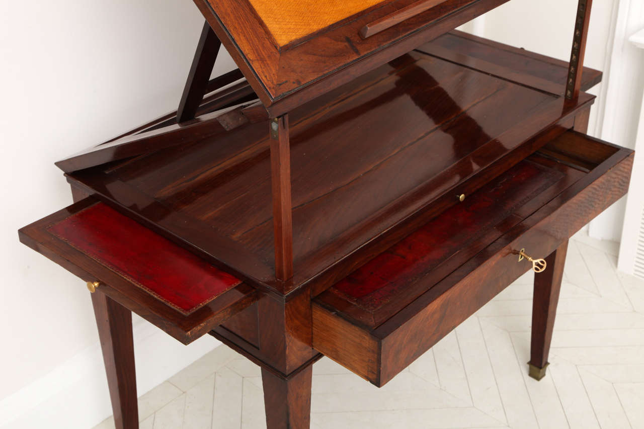 Early 19th Century French Empire Mahogany Architect's Table In Excellent Condition In New York, NY