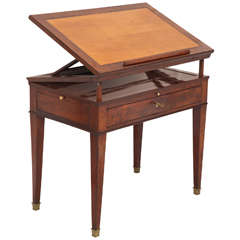 Early 19th Century French Empire Mahogany Architect's Table
