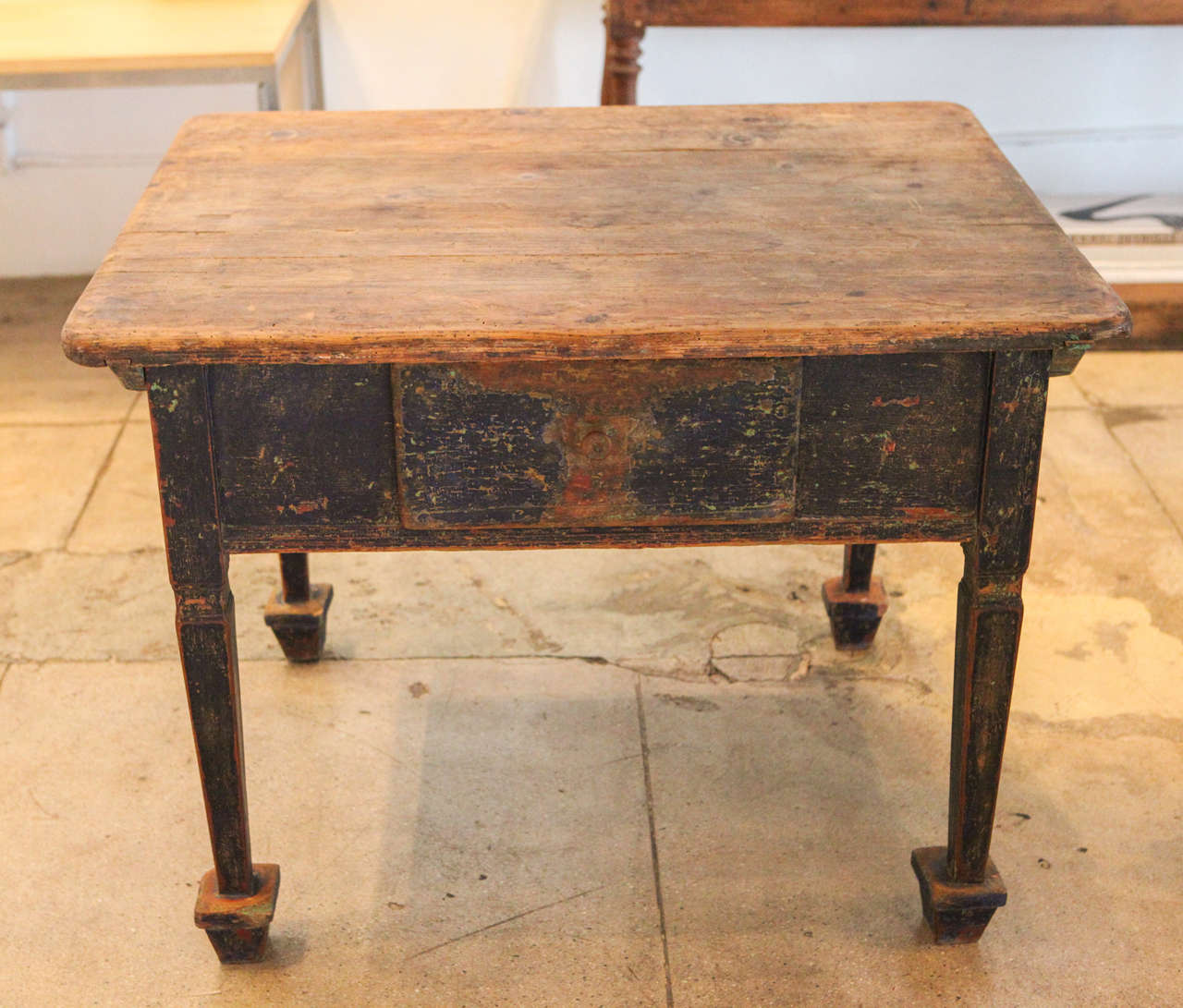 18th Century and Earlier Baroque Entry Table, Sweden 17th Century