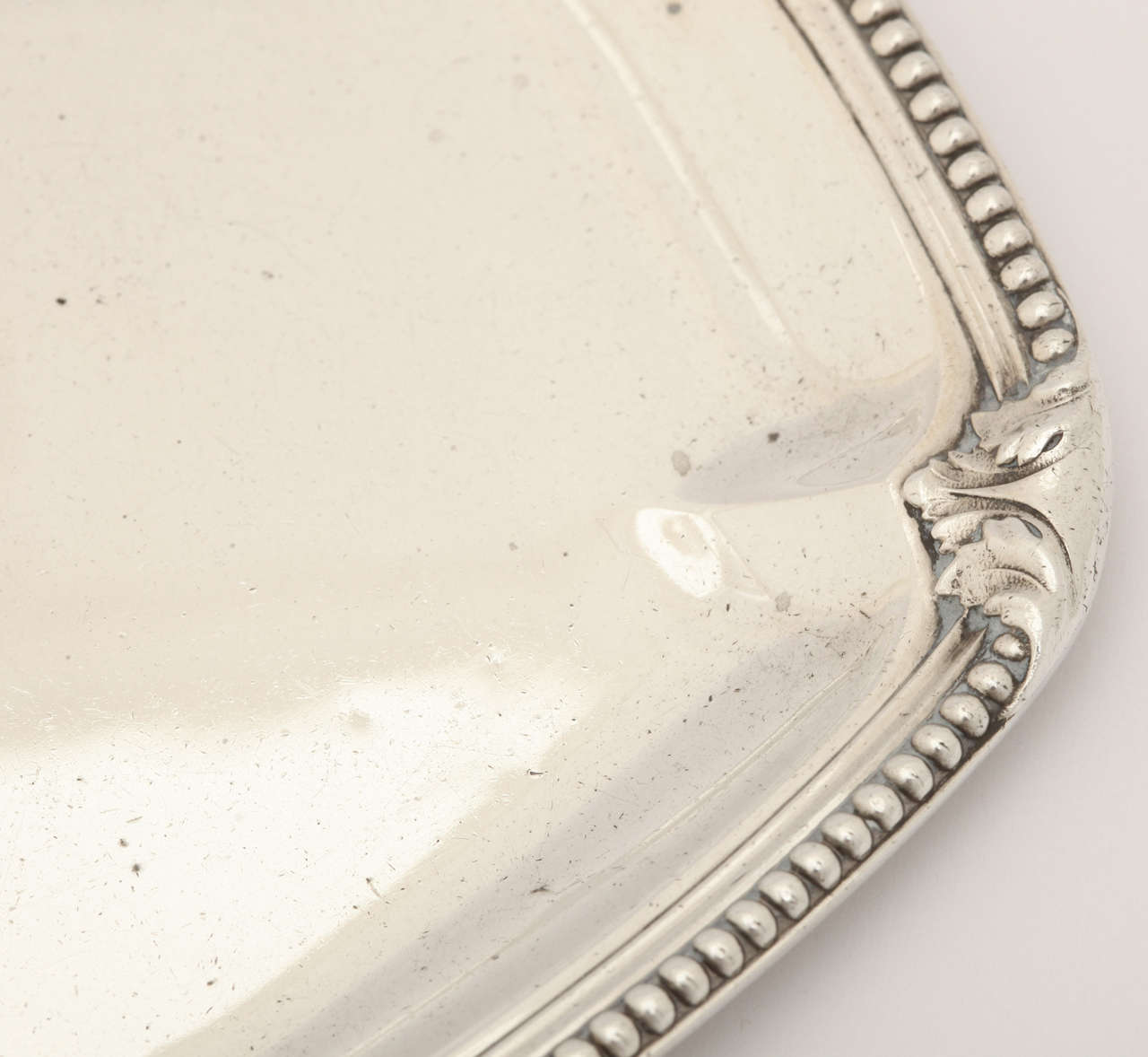 Tetard Freres French Art Deco Small Silver Tray In Excellent Condition In New York, NY