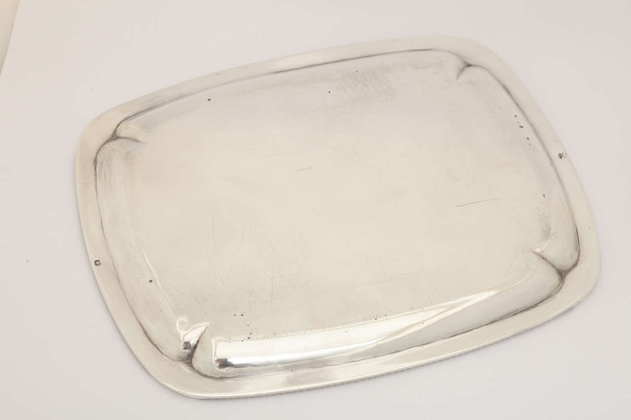 Tetard Freres French Art Deco Small Silver Tray 1