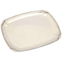 Tetard Freres French Art Deco Small Silver Tray