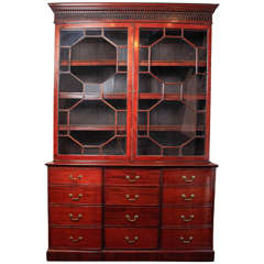 19th Century English Mahogany Bookcase