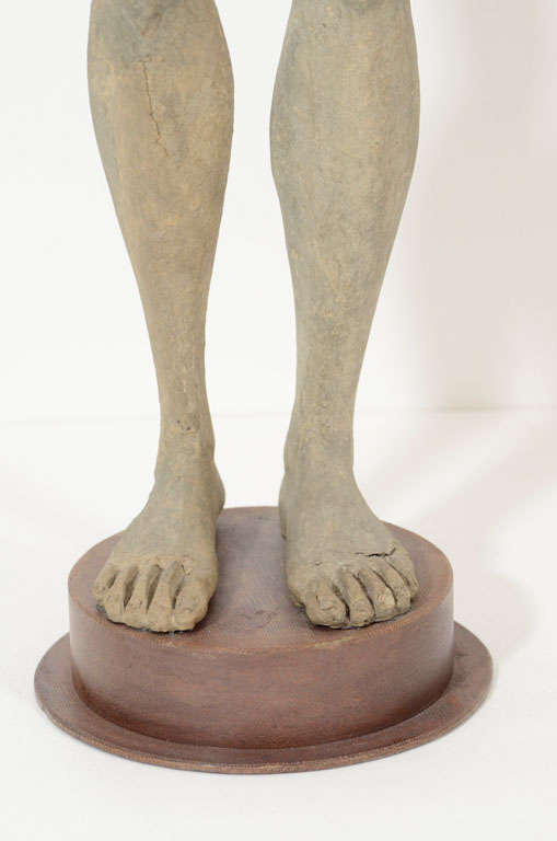 Mid-Century Modern Sculpture, Nude, Female, circa 1920s, Vintage Sculpture, Nude Color For Sale