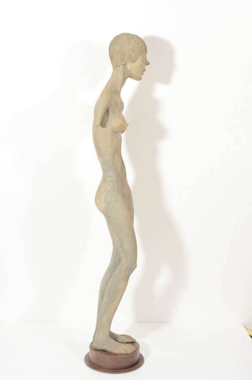 Detailed nude female sculpture, made in the 1920s.