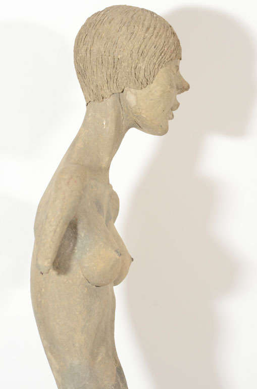 20th Century Sculpture, Nude, Female, circa 1920s, Vintage Sculpture, Nude Color For Sale