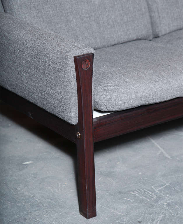 Danish Rosewood 3-Seater Sofa by Hans Wegner