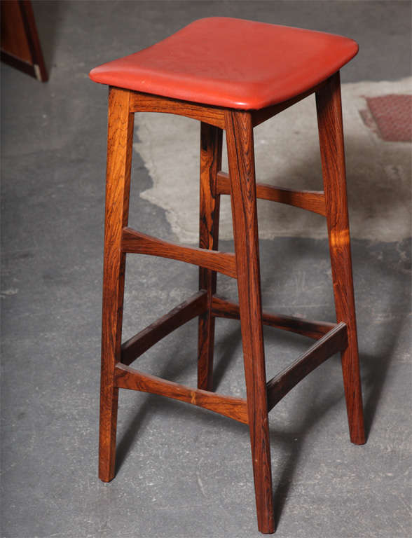 Oiled Rosewood Barstool by Dyrlund, One Left
