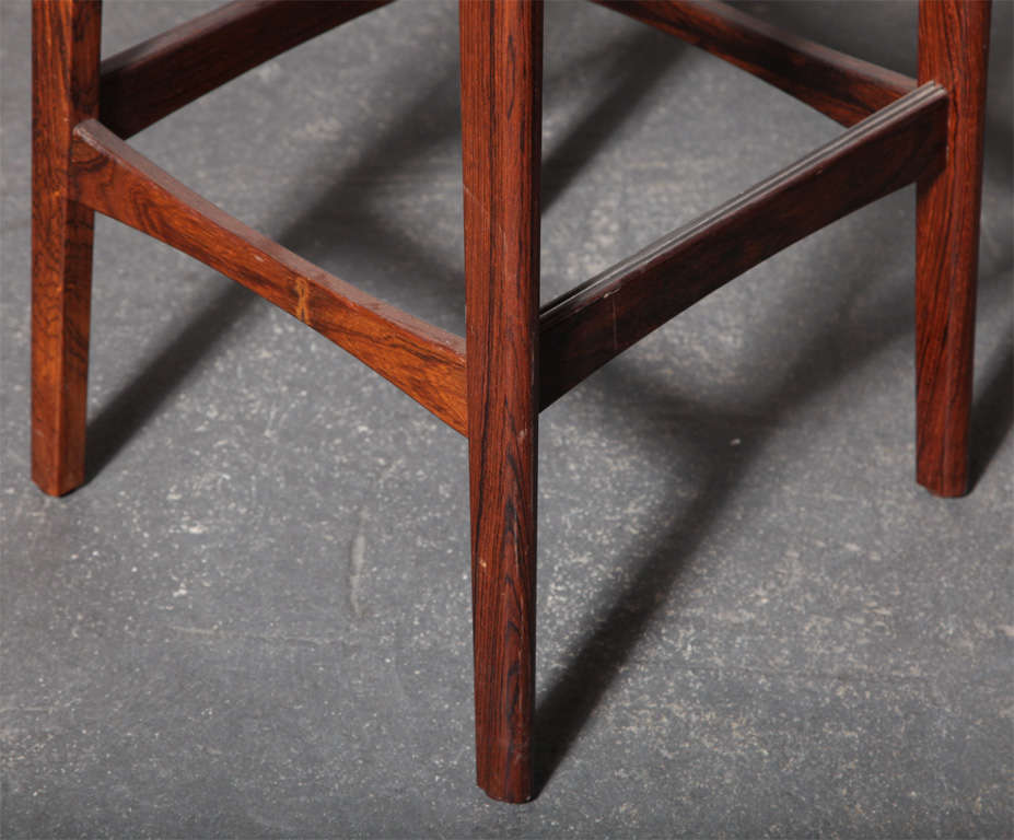 Mid-20th Century Rosewood Barstool by Dyrlund, One Left