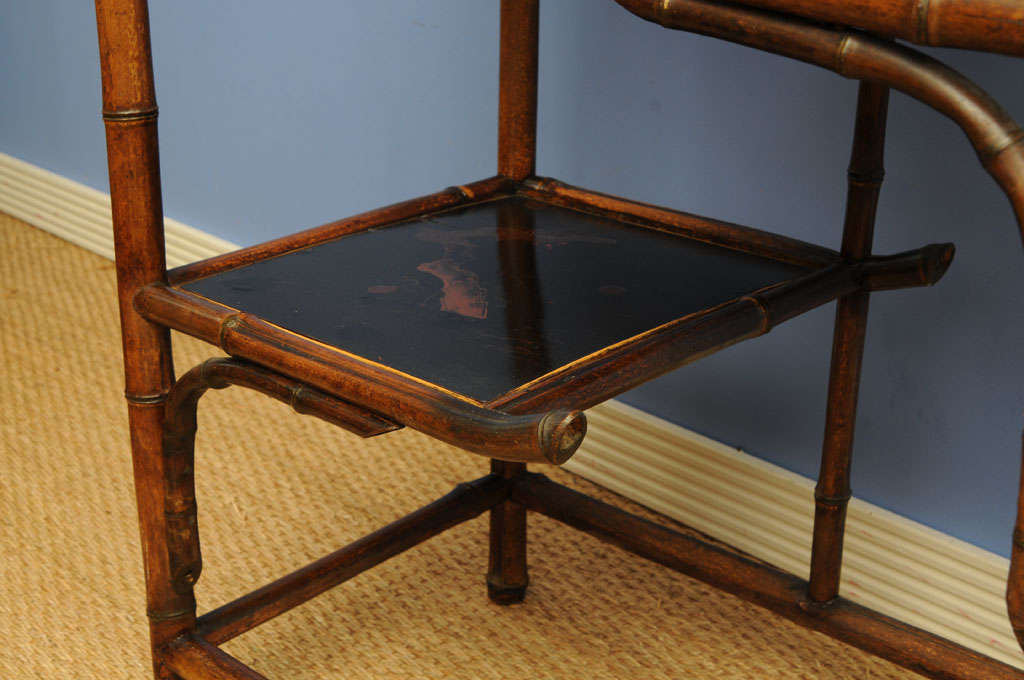Unique 19th English Century  Pagoda Bamboo Etagere 4