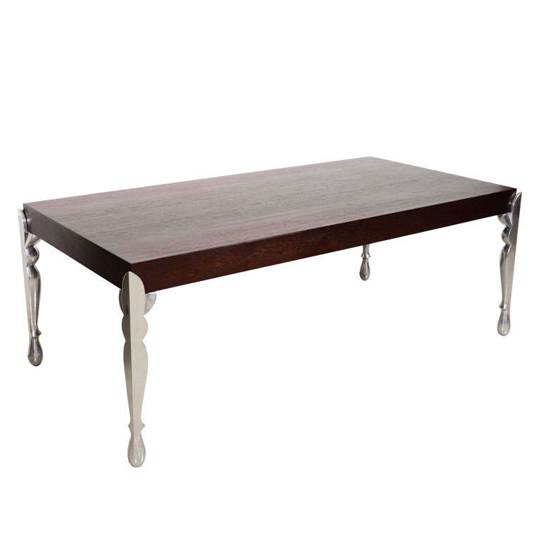 Pucci De Rossi Wenge Wood Coffee Table For Sale