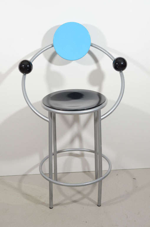 Signed Pair of "First" Prototype Stools by De Lucchi