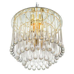 Luxurious Cascading Mirrored Chandelier