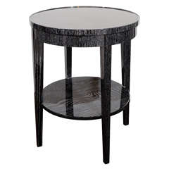 Modernist Round Occasional Table Designed by Eugene Schoen