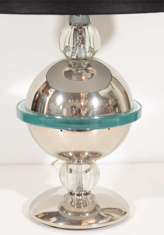 Art Deco Machine Age Spherical Table Lamp
