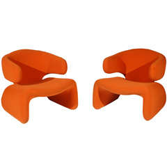 A Pair of Sculptural Chairs by Olivier Mourgue