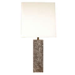 Single Solid Marble Table Lamp By Nessen Studios