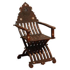 Antique Inlaid Chair