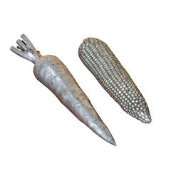 Silvered Bronze Vegetables
