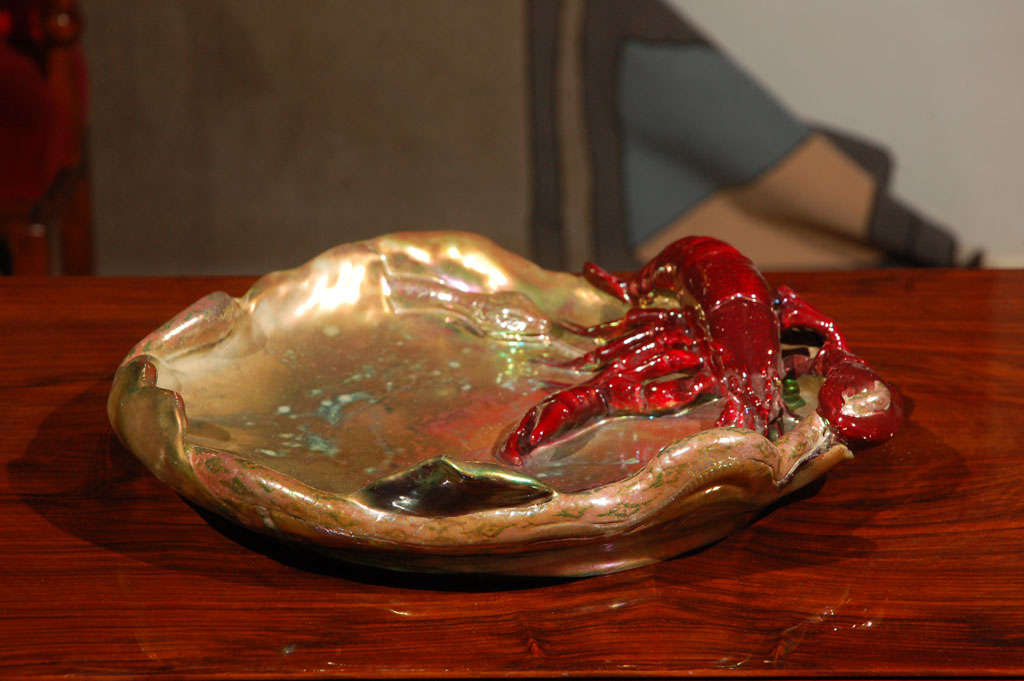 Hungarian Secessionist Zsolnay Platter