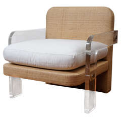Large Lucite Lounge chair