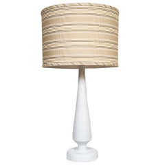 White Wood Table Lamp