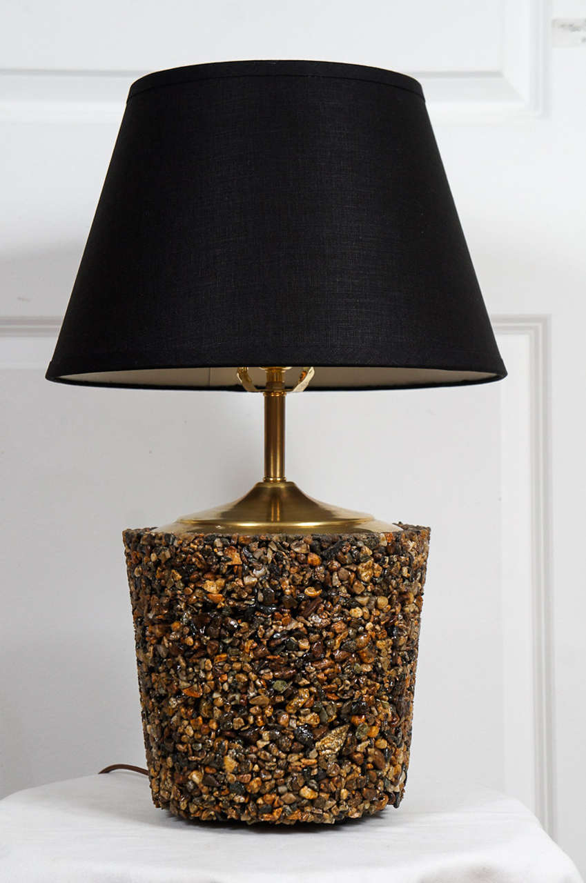 Pebble Planter Table Lamp at 1stdibs