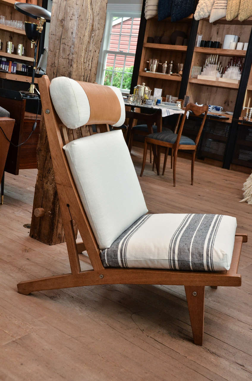 Scandinavian Modern Mid-century Hans Wegner Deck Chair