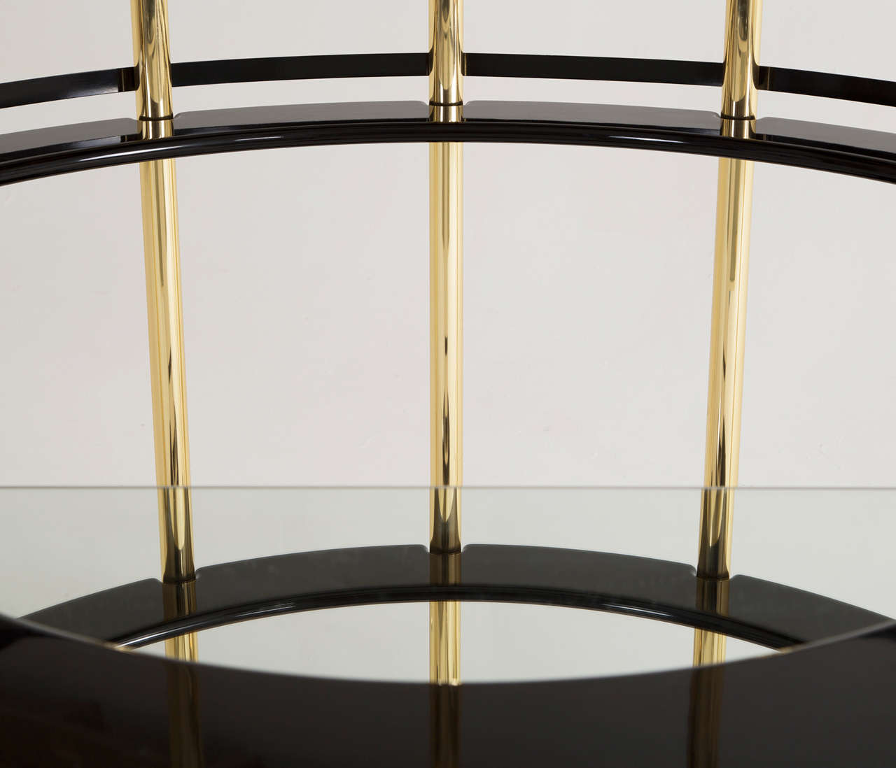 Mid-20th Century Rare High Gloss Bar and Console by Stilglass Guzzini