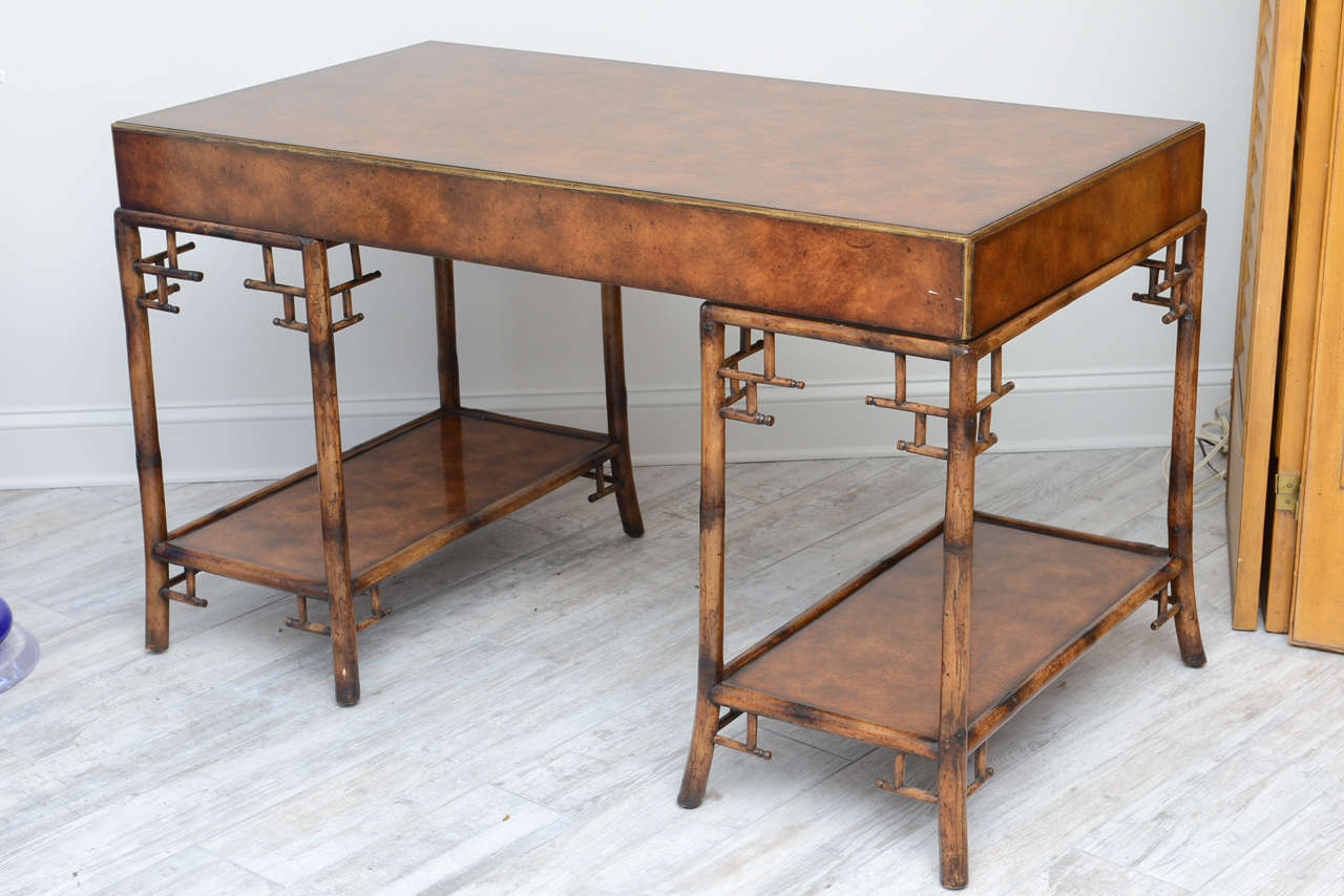 20th Century Chinoiserie Desk by Theodore Alexander