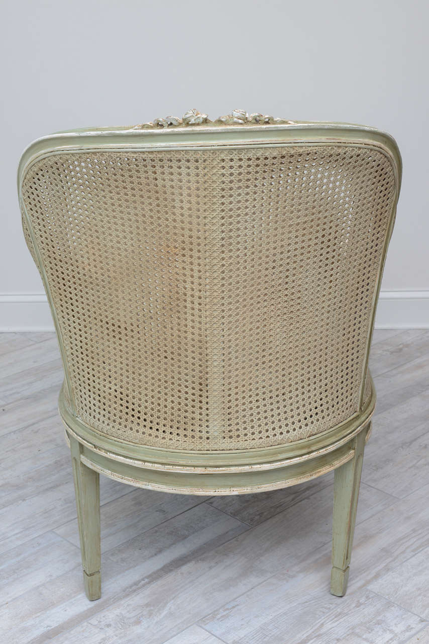 20th Century Louis XVI Style French Caned Chaise Longue