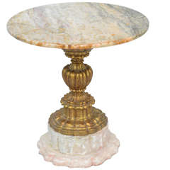 Italian Accent Table with Onyx Top