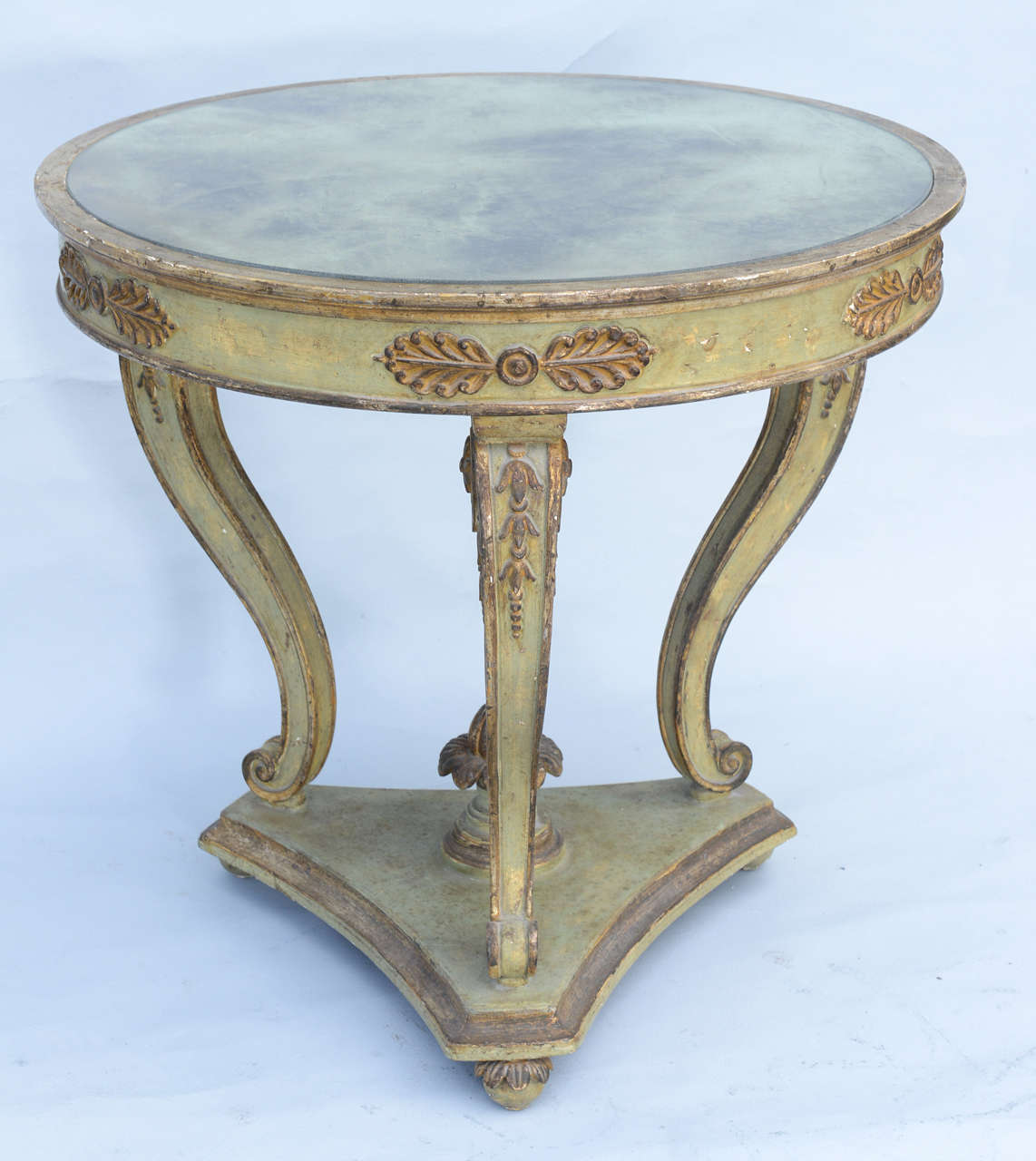 Mid-20th Century Painted and Parcel Gilt Classical-form Italian Table