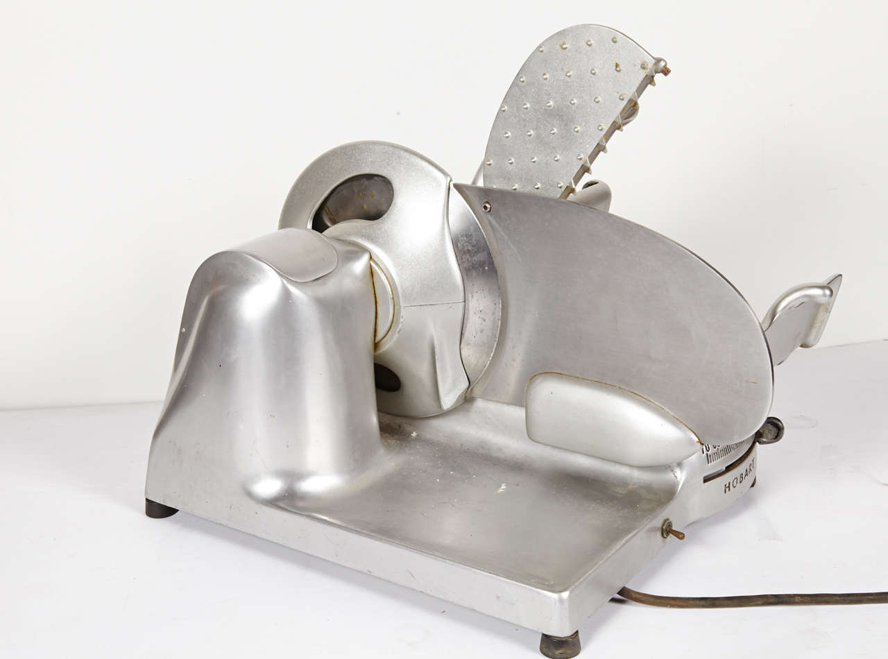 Original, Complete Hobart Streamline Slicing Machine by Egmont Arens In Good Condition In Dallas, TX
