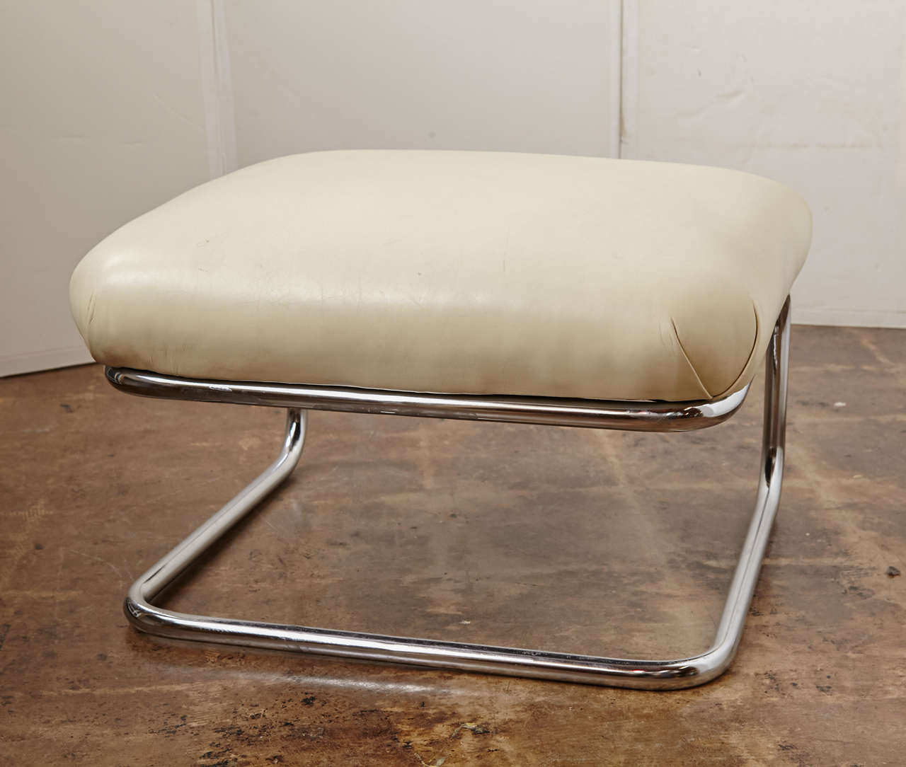 Royalchrome / Howell Art Deco Tubular Lounge Chair & Ottoman 1